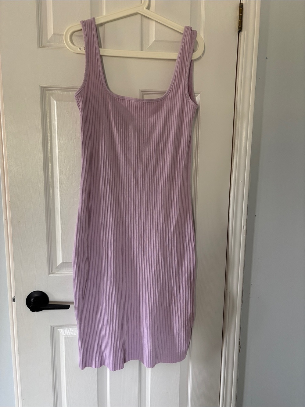 Noize Lilac Ribbed Midi Tank Dress